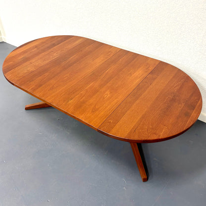 1960s Mid Century Teak Trestle Base Dining Table - Denmark