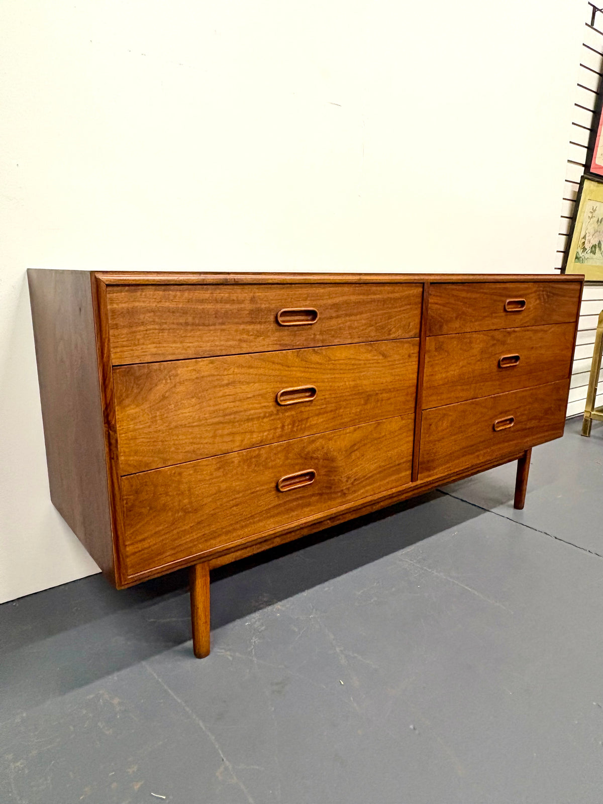 Mid Century Six Drawer Low Dresser By Jack Cartwright for Founders Furniture - American