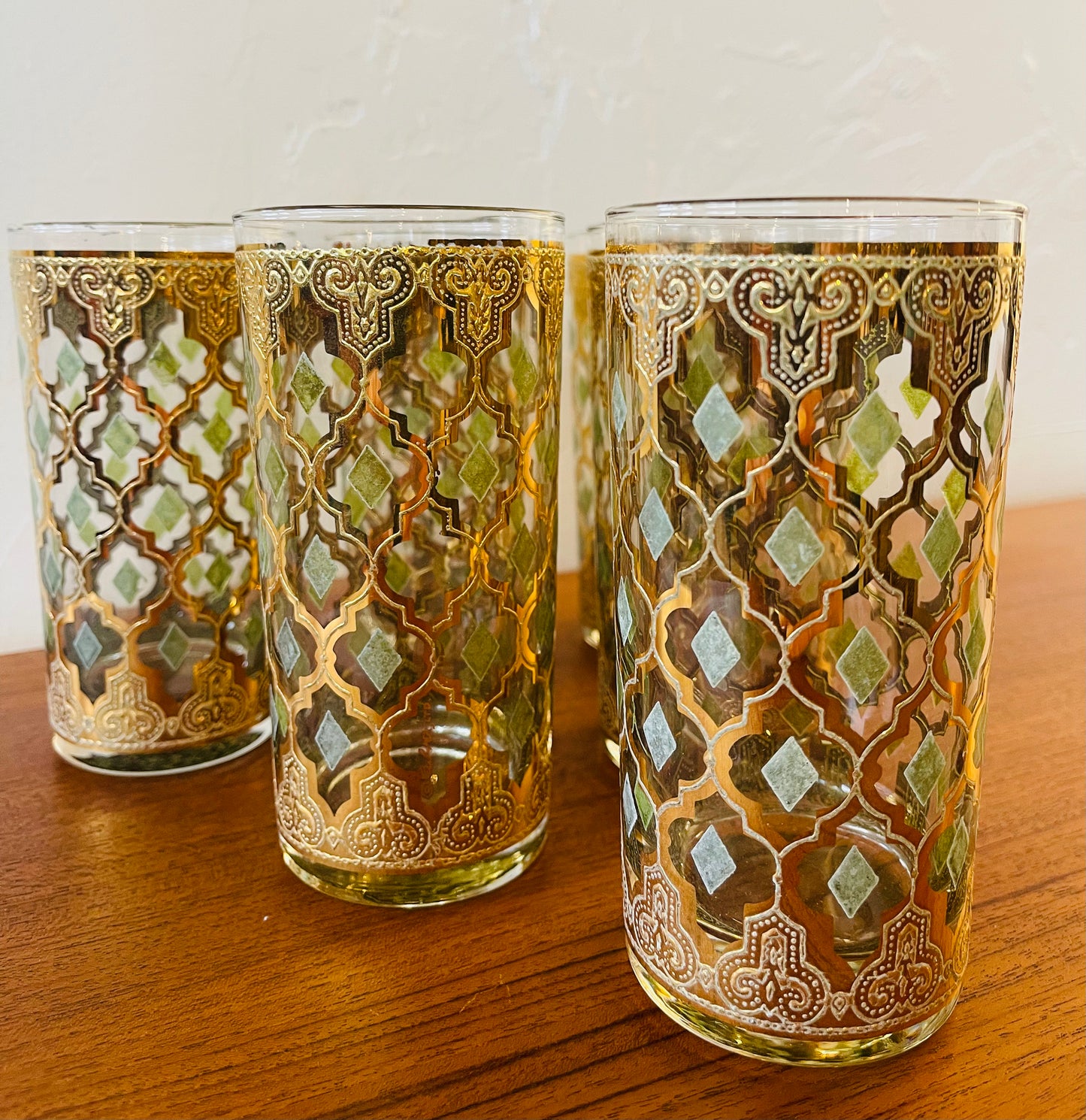VINTAGE CULVER ‘VALENCIA’ HIGHBALL GLASSES