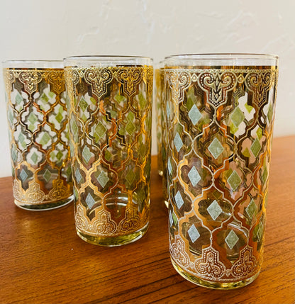 VINTAGE CULVER ‘VALENCIA’ HIGHBALL GLASSES
