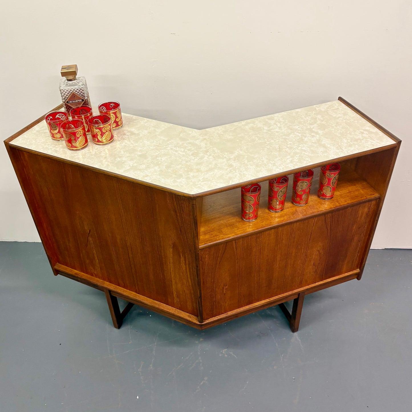 Mid Century Teak Dry Bar By Turnidge Of England