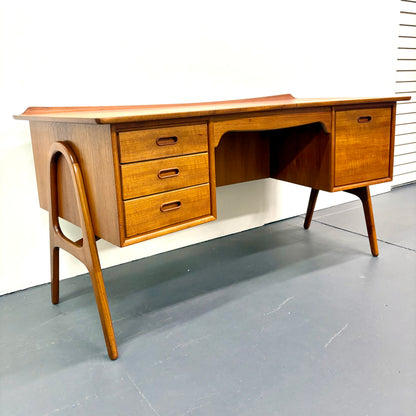 Rare Mid Century Danish Modern Teak Desk by Svend & Madsen