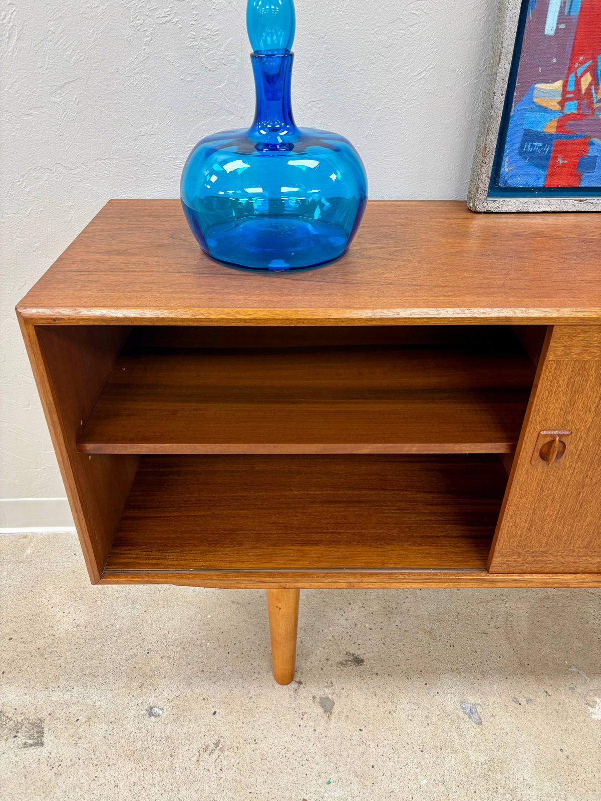Long Mid Century Teak Sideboard/Credenza By Clausen & Sons - Denmark