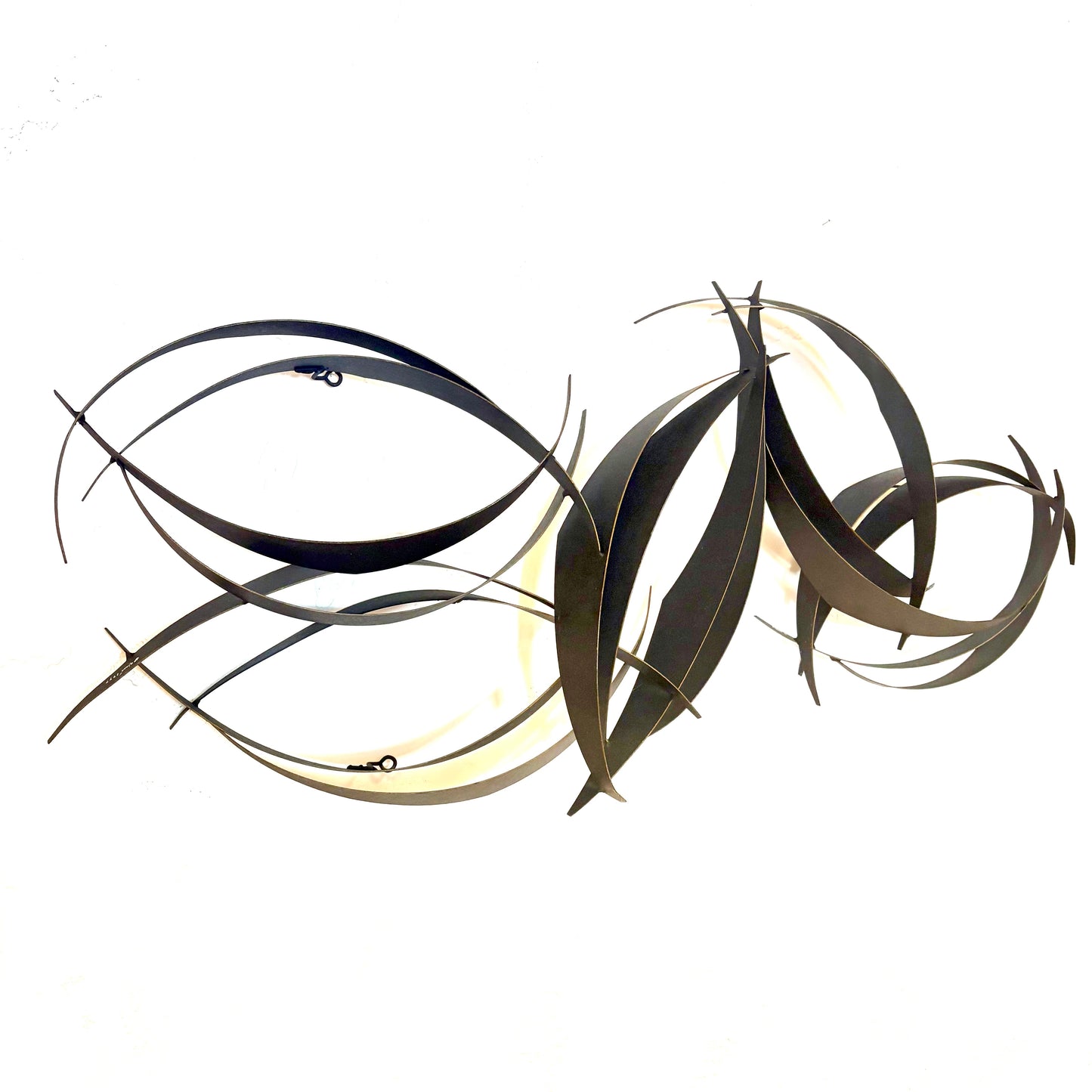 Mid Century Metal Art Wall Sculpture by Curtis Jere - 1977