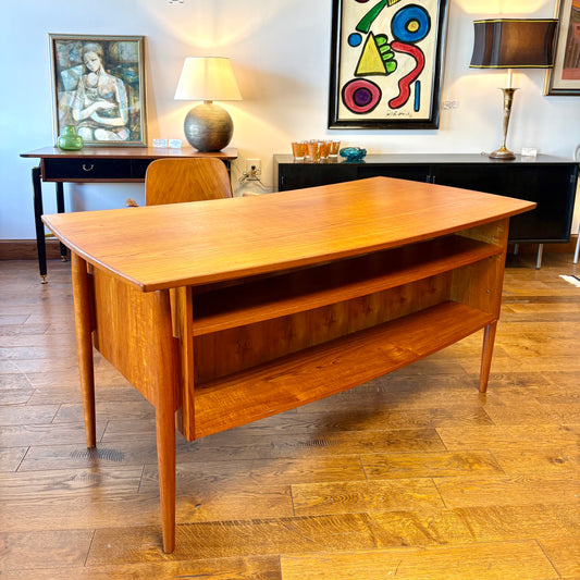 Spectacular Mid Century Danish Modern Teak Desk