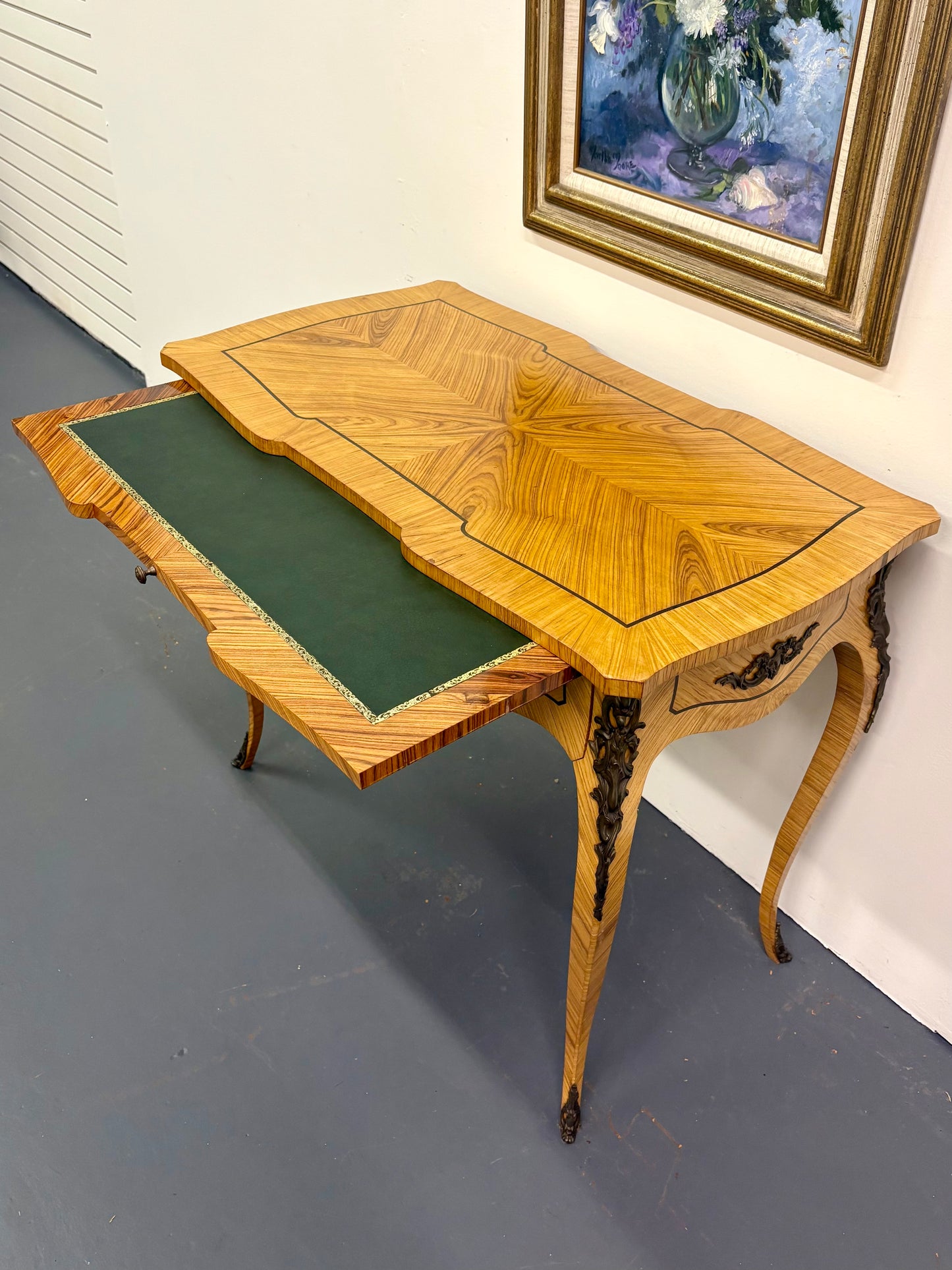 Antique French Writing Desk/Table with Ormolu Detail