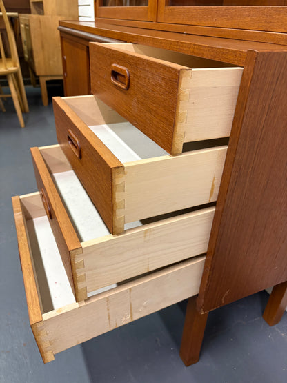 Mid Century Teak Secretary/Bookshelf - England
