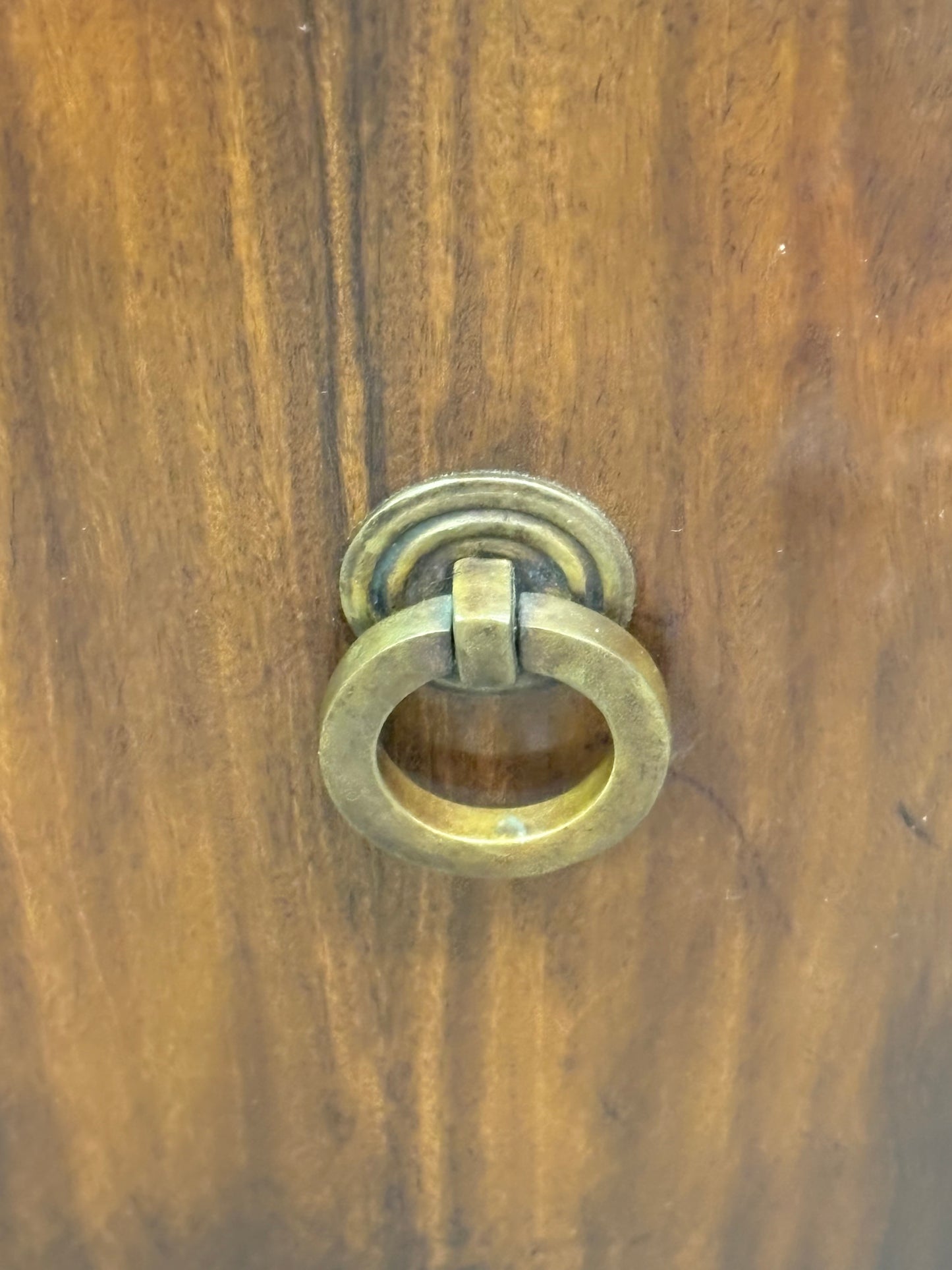 French Louis XVI Style Demilune Three Drawer Chest