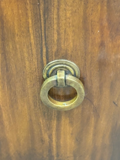 French Louis XVI Style Demilune Three Drawer Chest