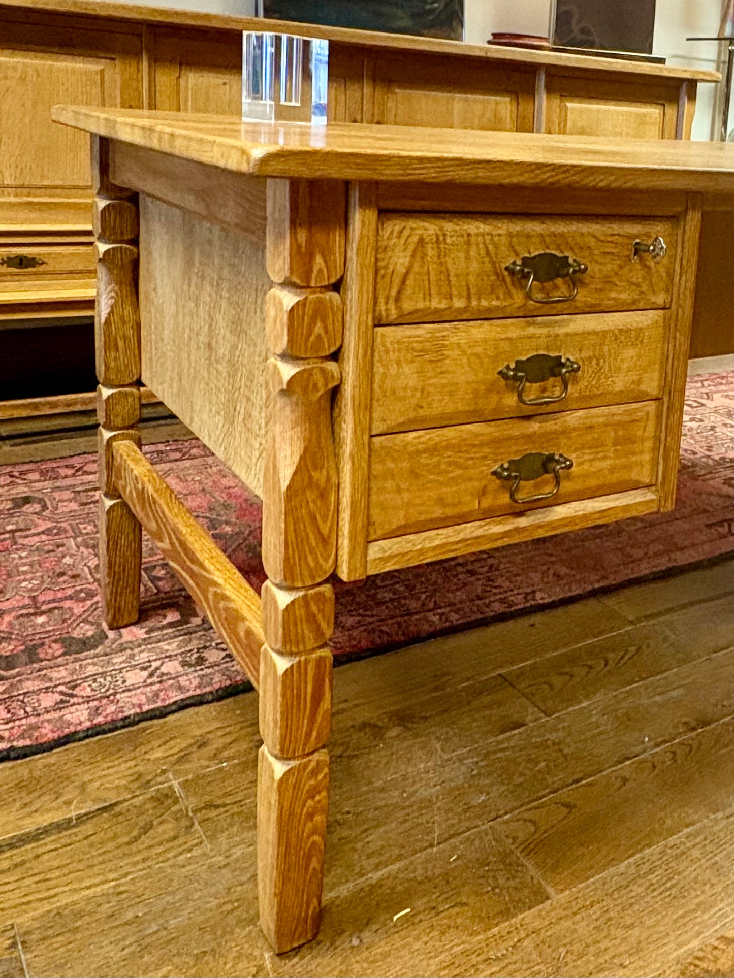 Mid Century Danish Oak Bookshelf Desk - Denmark