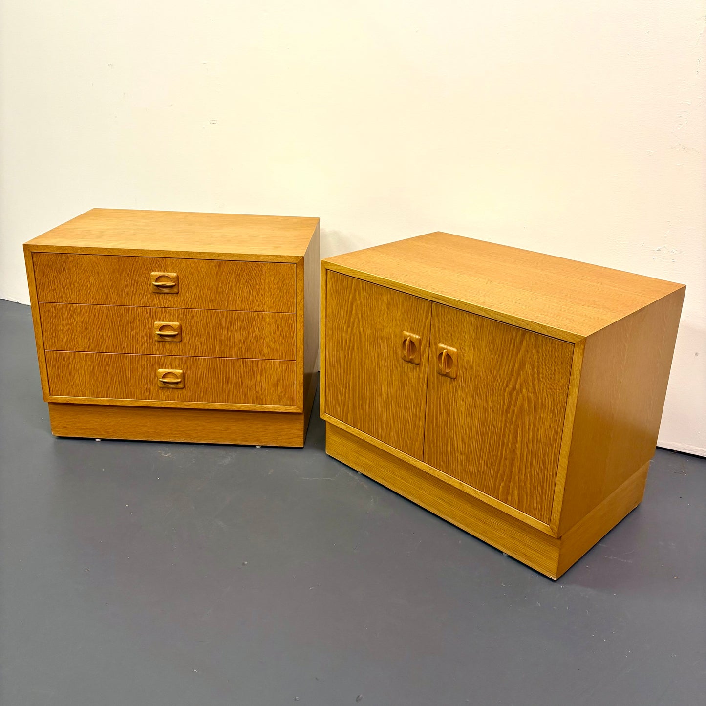 Mid Century Oak Nightstands