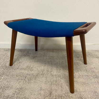 MID CENTURY MODERN PAPA BEAR CHAIR AND OTTOMAN BY HANS J. WEGNER