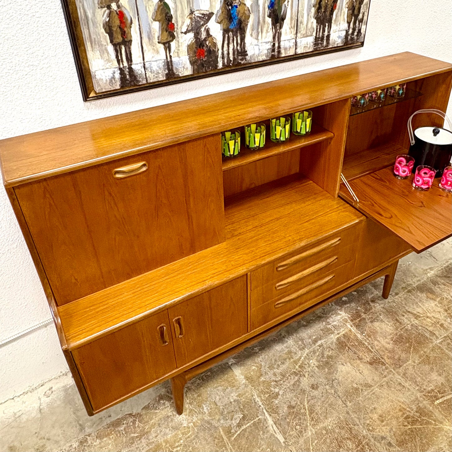 Mid Century Teak Cocktail/Dry Bar By G Plan