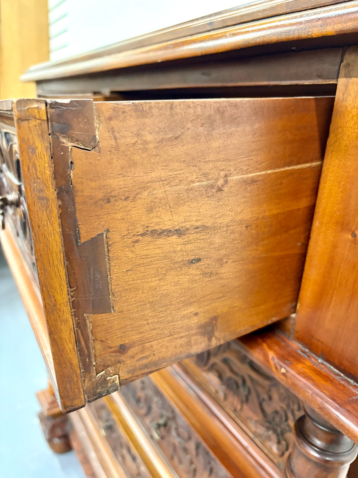 Antique Louis XIII Style French Twist Chest Of Drawers - France