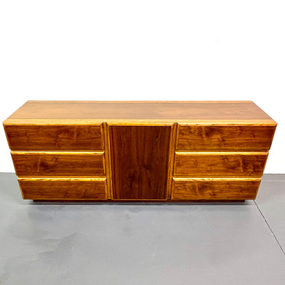 Mid Century Nine Drawer Low Dresser By Lane Furniture - American