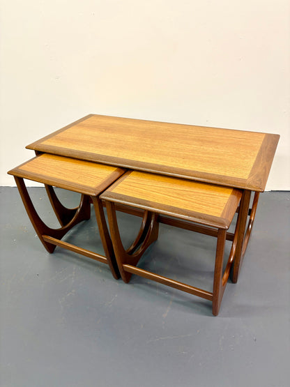 Mid Century Teak Three Table Nesting Set - England