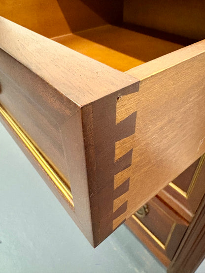 Antique French Louis XVI Marble Top Four Drawer Chest