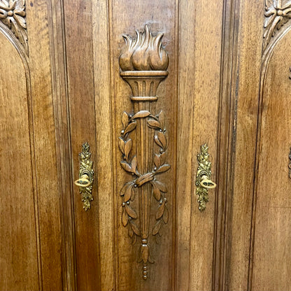 ANTIQUE FRENCH MARBLE TOP BUFFET/SIDEBOARD, FRANCE
