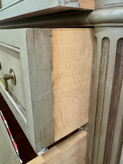 Louis XVI Style Painted Marble Top Semainier