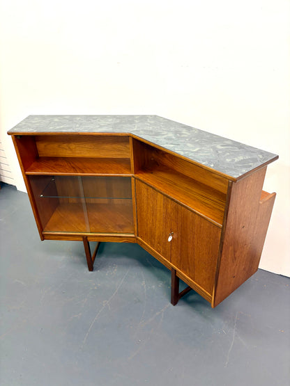 Mid Century Teak Cocktail Bar by Turnidge of England