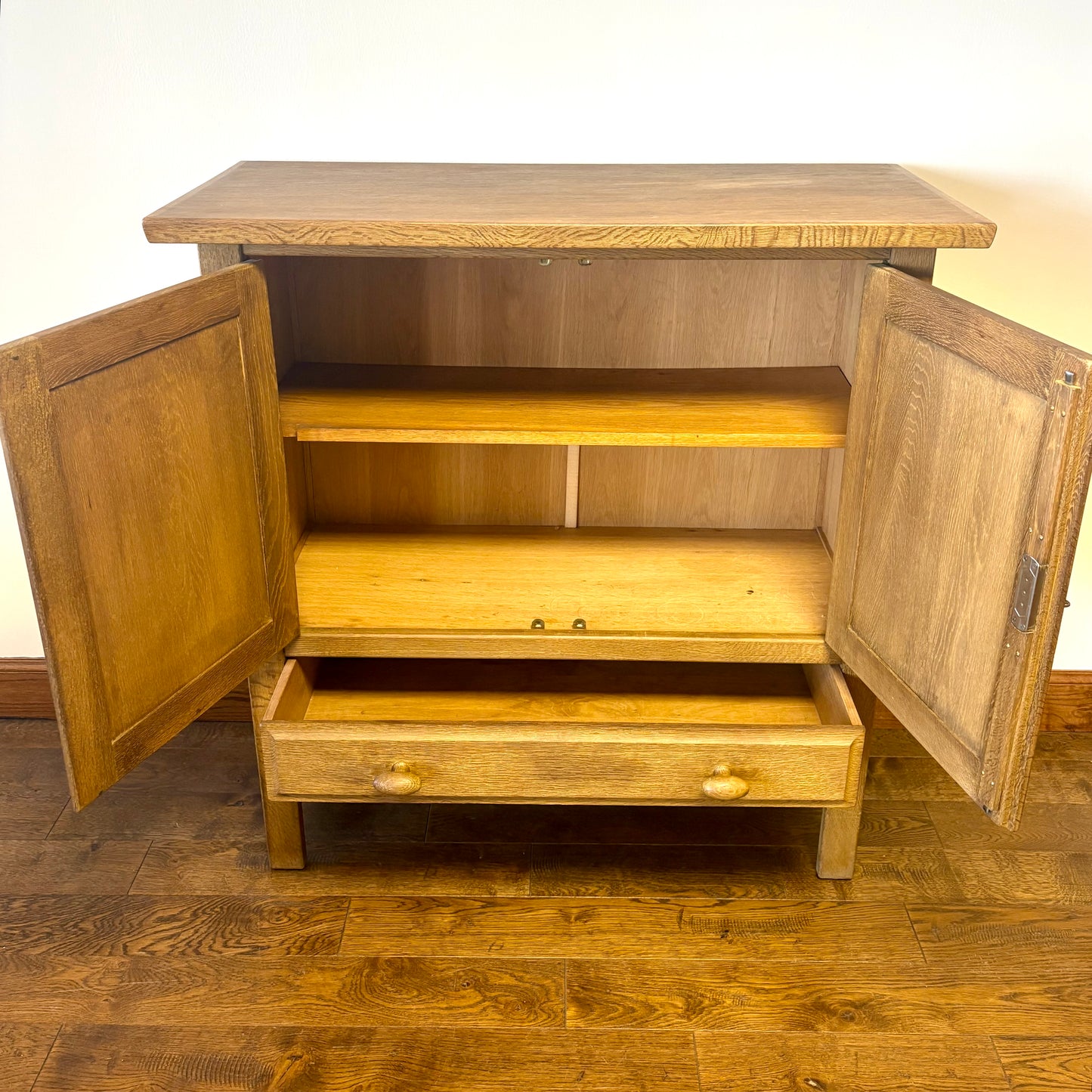 MID CENTURY OAK CABINET BY HENNING KJAERNUFF, DENMARK