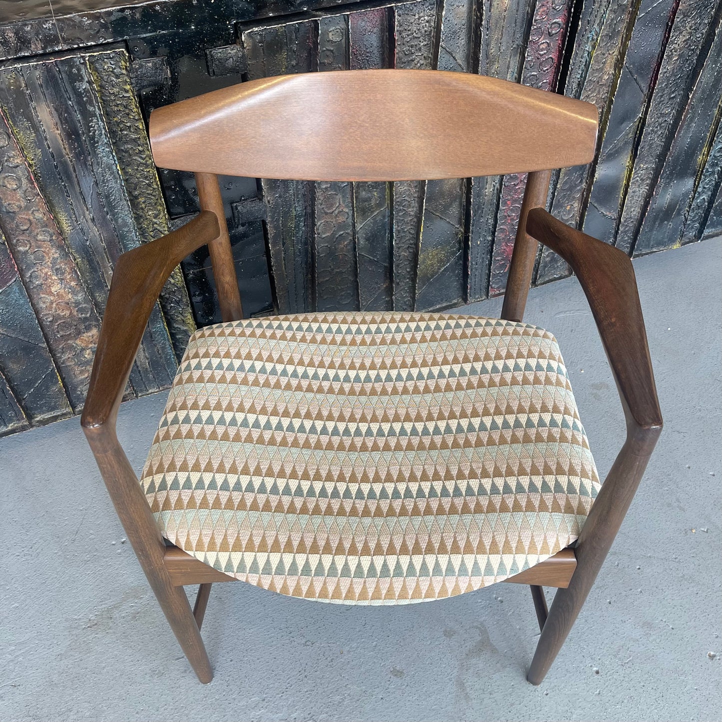 MID CENTURY DANISH MODERN ARM CHAIR BY IB KOFOD LARSEN FOR SELIG