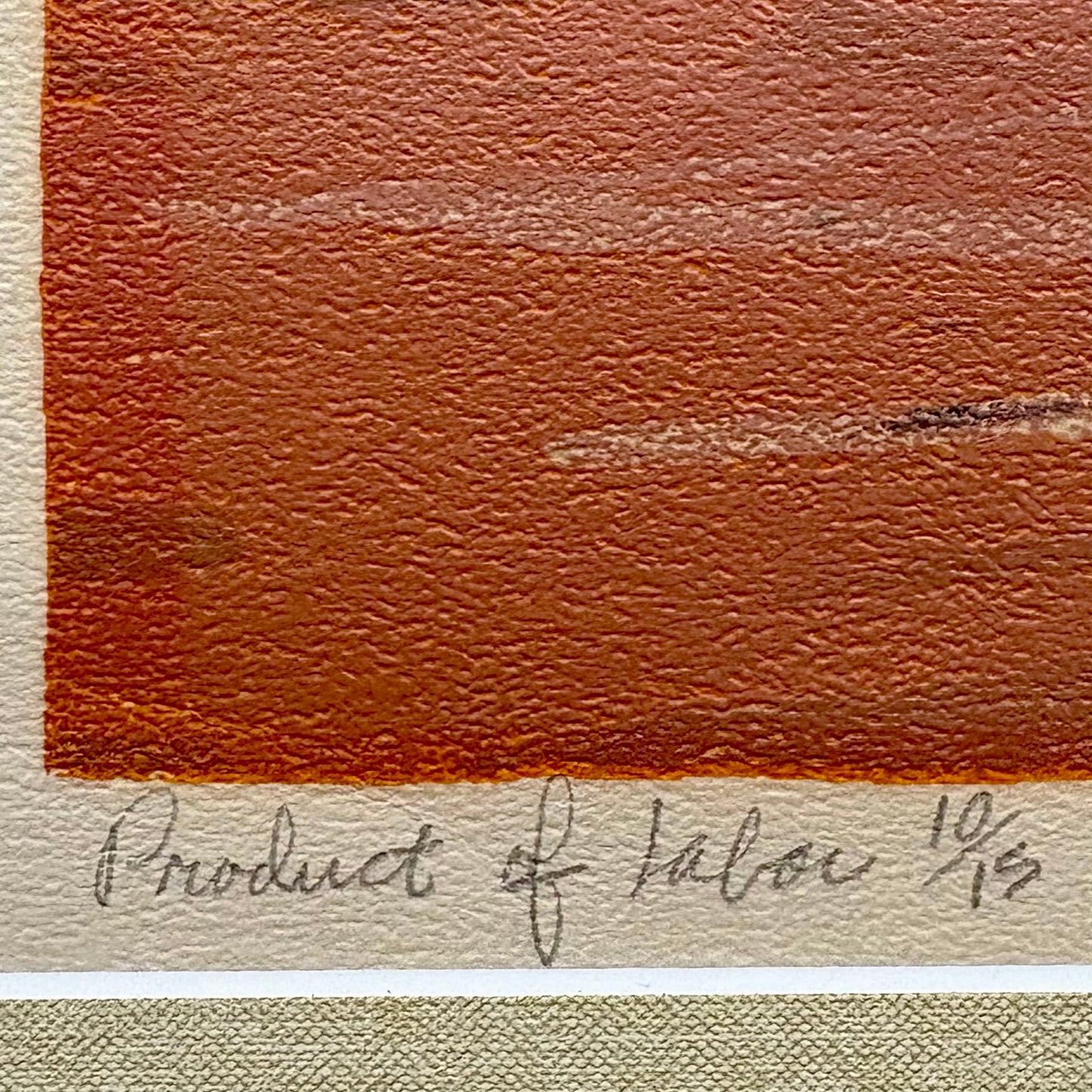 Mid Century Lithograph by Layman Jones Titled “Product of Labor” Signed & Dated 1958