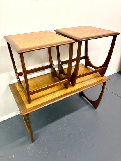 Mid Century Teak Three Table Nesting Set - England
