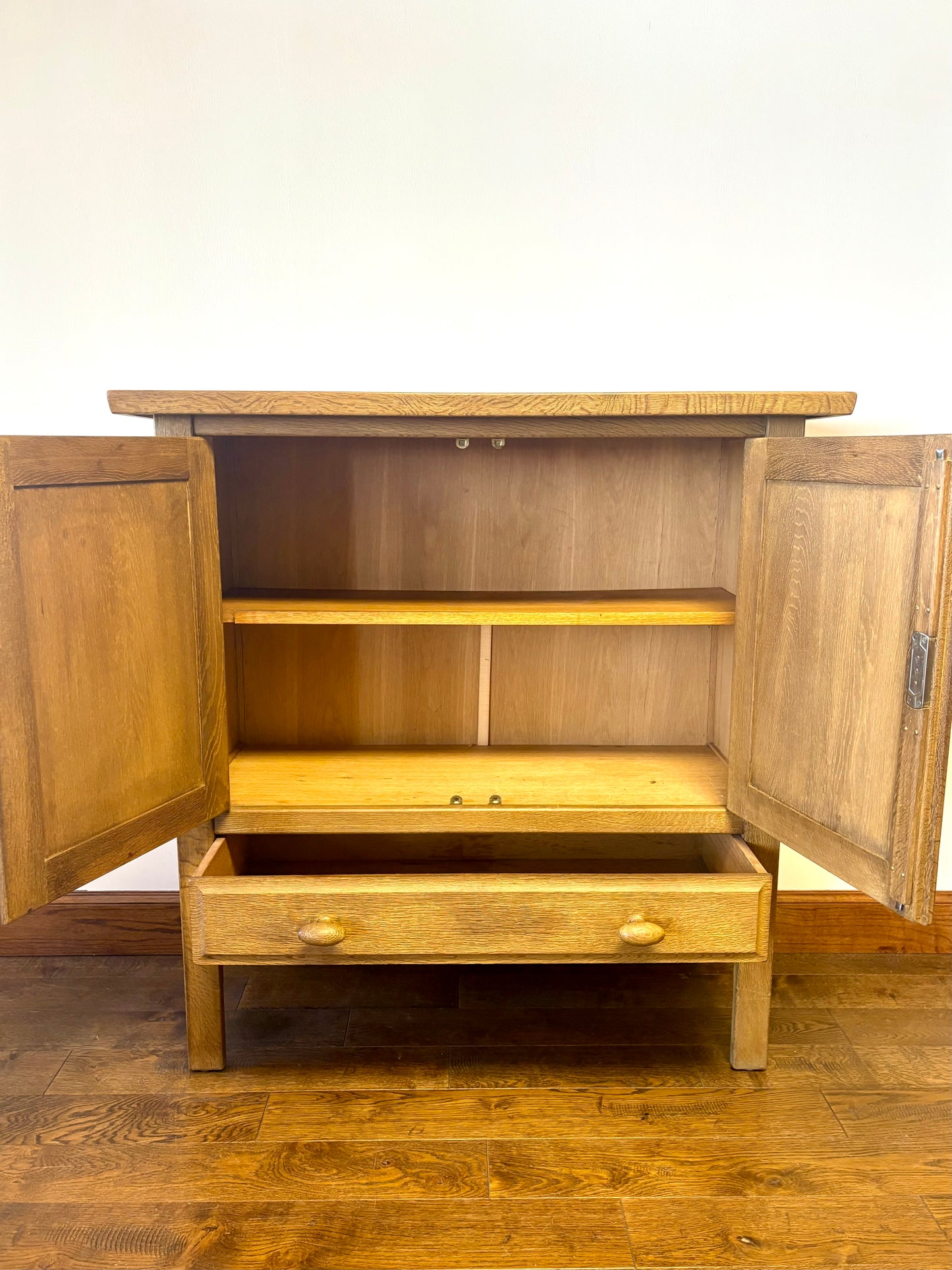 MID CENTURY OAK CABINET BY HENNING KJAERNUFF, DENMARK