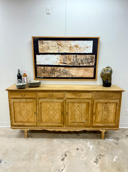 Vintage Mid Century Danish Oak Sideboard/Credenza By H. M. Mobler - Denmark