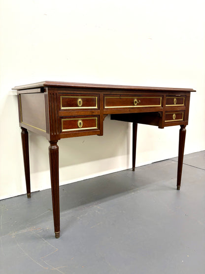 French Louie XVI Style Leather Top Desk