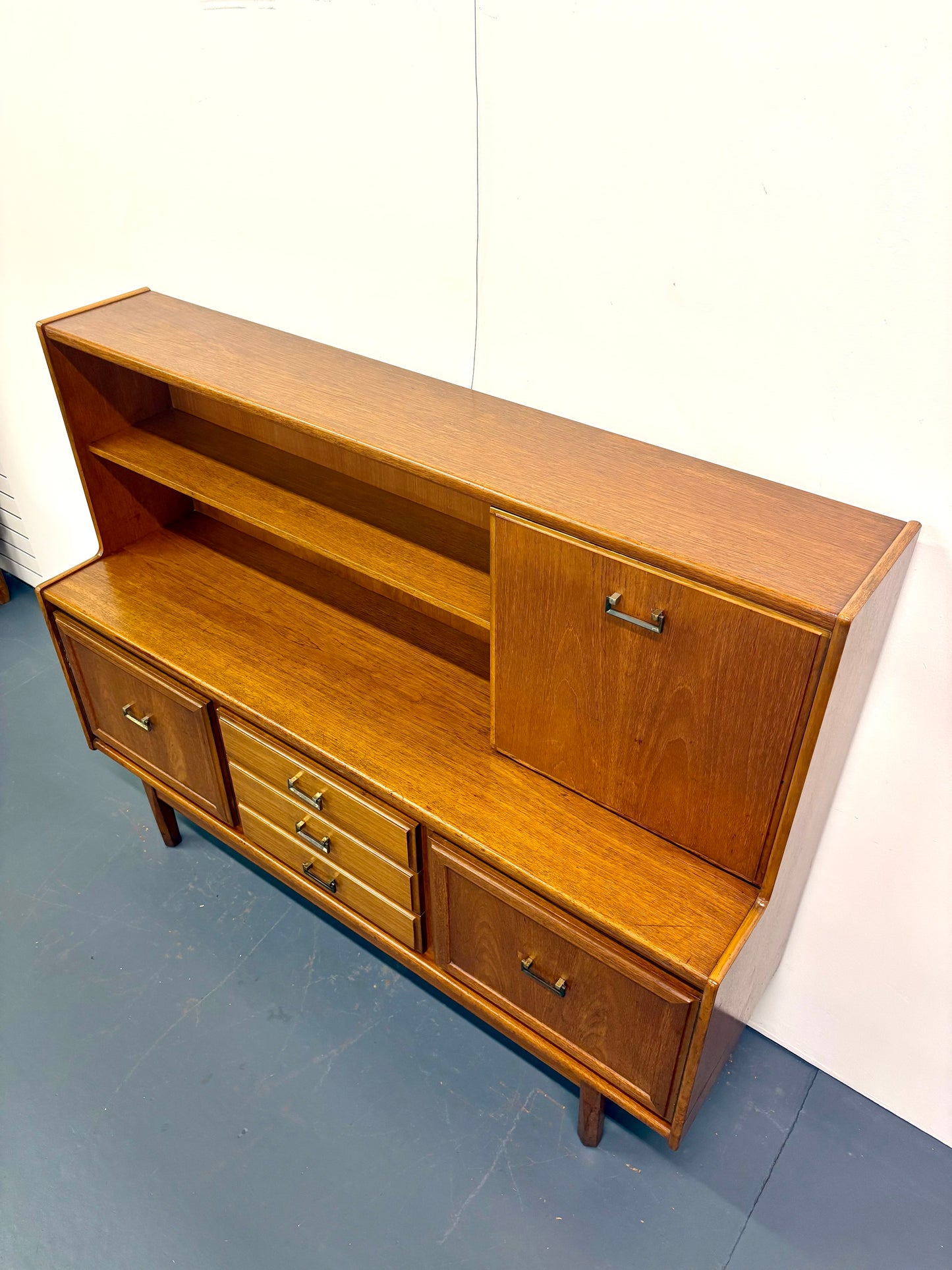 Mid Century Teak Cocktail Bar Imported From England