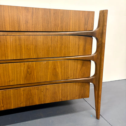 Rare Mid Century Exoskeleton Eight Drawer Dresser by William Hinn