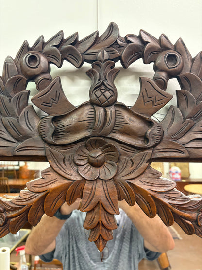 Antique French Louis XVI Style Carved Mirror