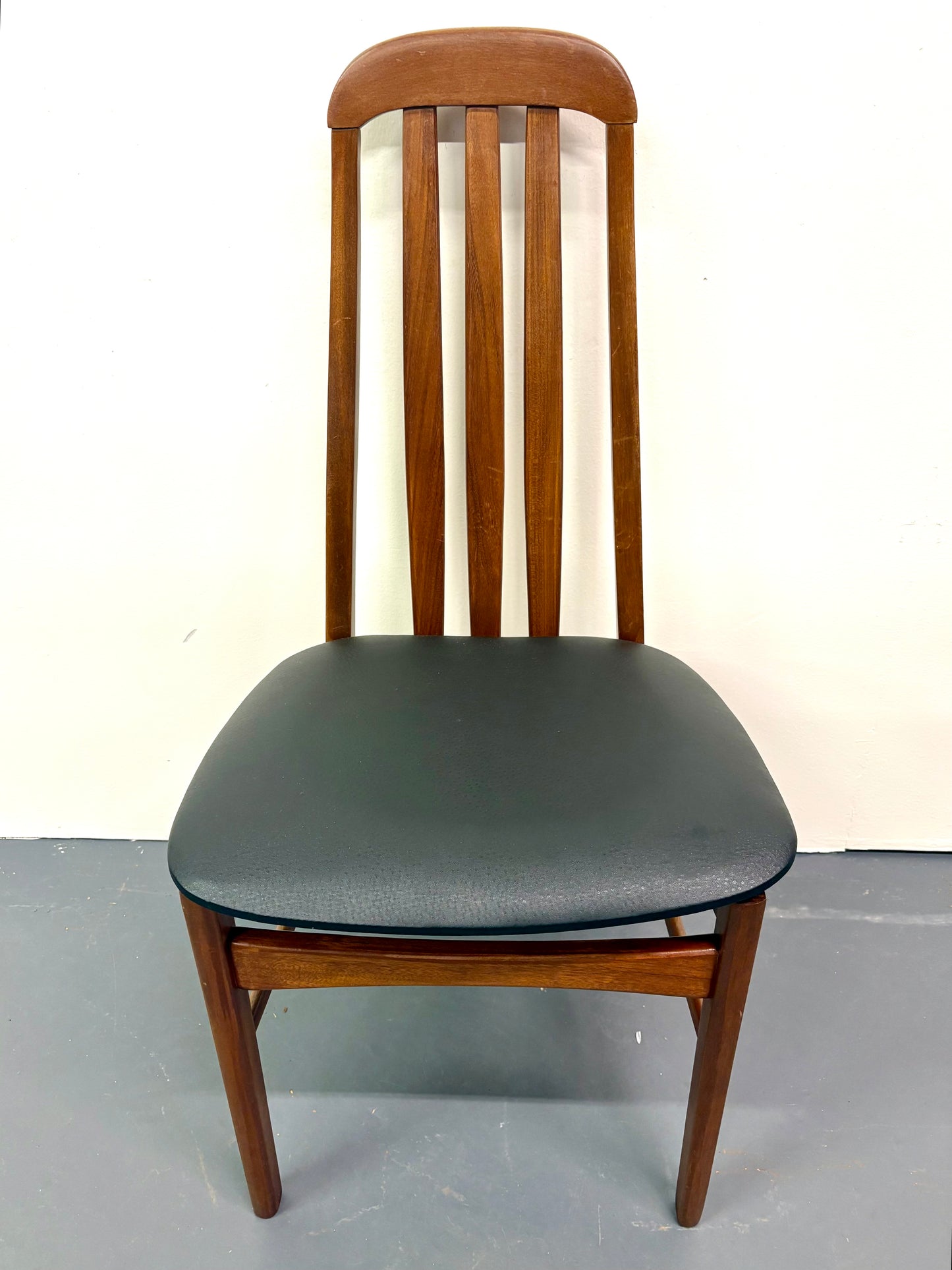 Mid Century Teak Set Of Six High Back Dining Chairs from England