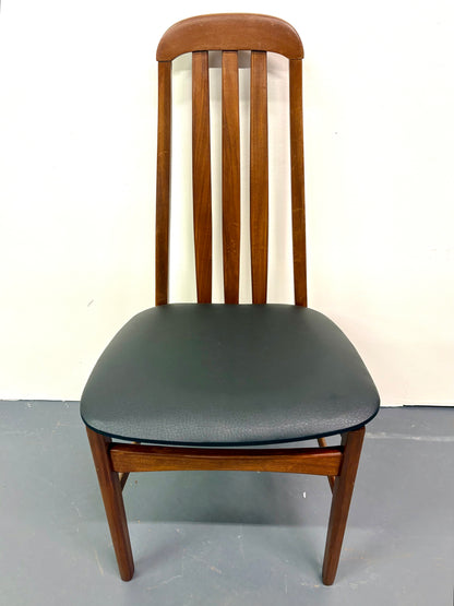Mid Century Teak Set Of Six High Back Dining Chairs from England