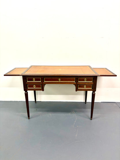 French Louie XVI Style Leather Top Desk