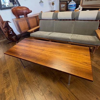 ROSEWOOD COFFEE TABLE BY HANS WEGNER