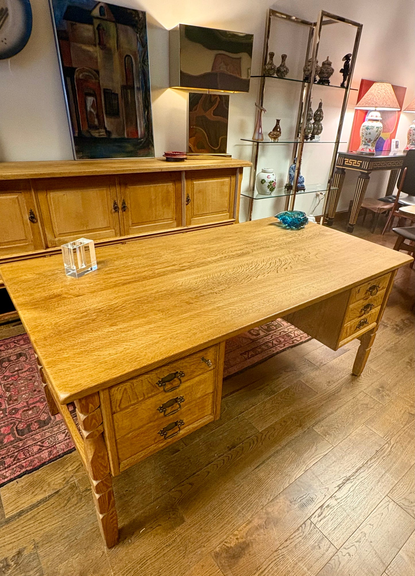 Mid Century Danish Oak Bookshelf Desk - Denmark