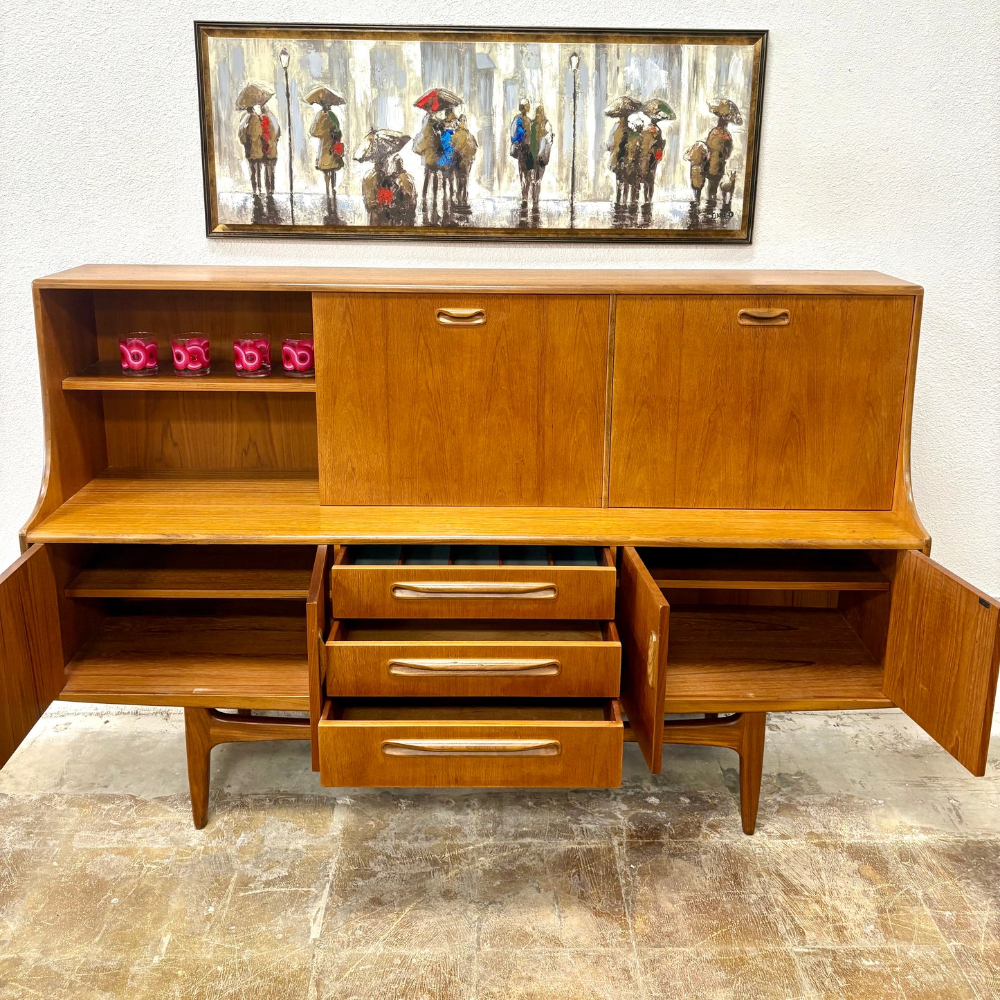 Mid Century Teak Cocktail/Dry Bar By G Plan