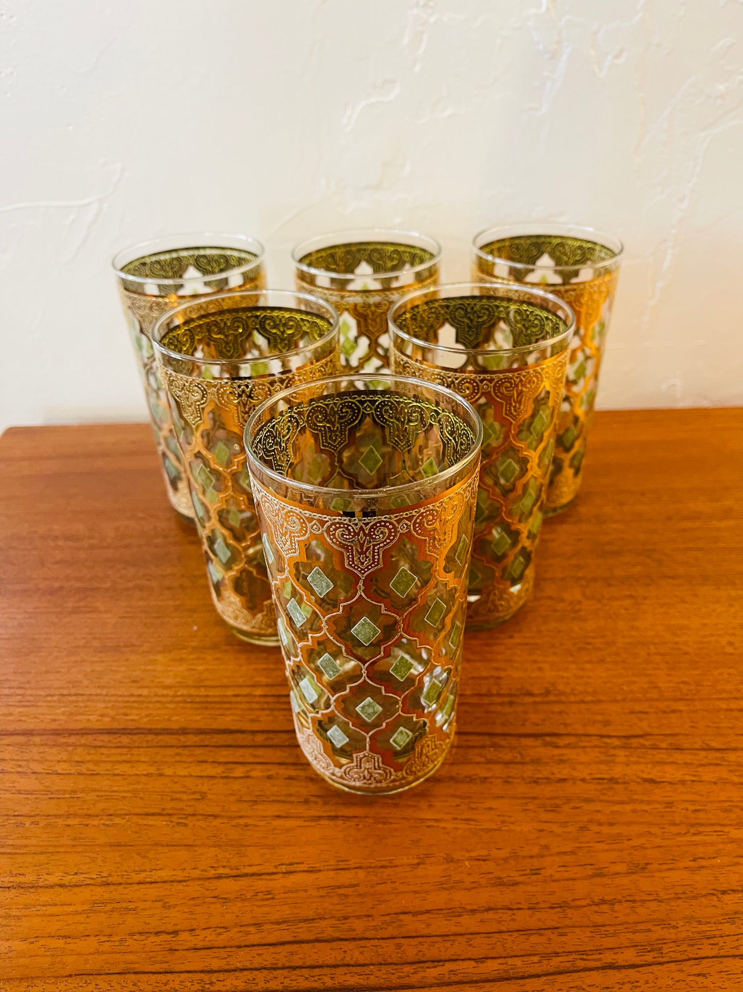 VINTAGE CULVER ‘VALENCIA’ HIGHBALL GLASSES