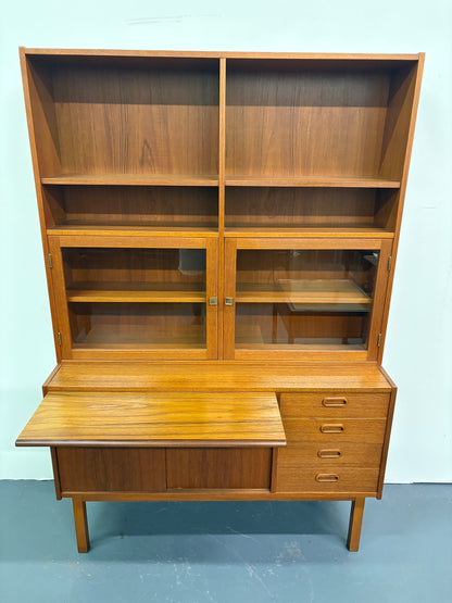 Mid Century Teak Secretary/Bookshelf - England