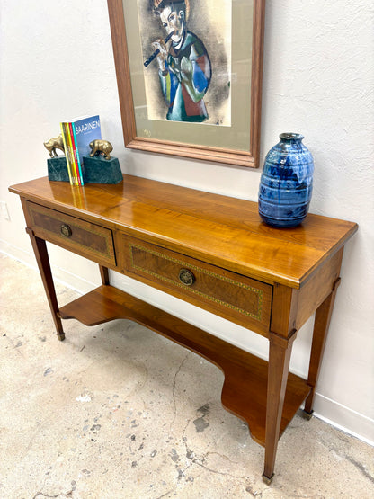 French Mahogany Console/Hall Table With Drawers - France