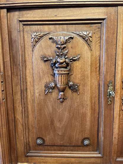 ANTIQUE FRENCH MARBLE TOP BUFFET/SIDEBOARD, FRANCE