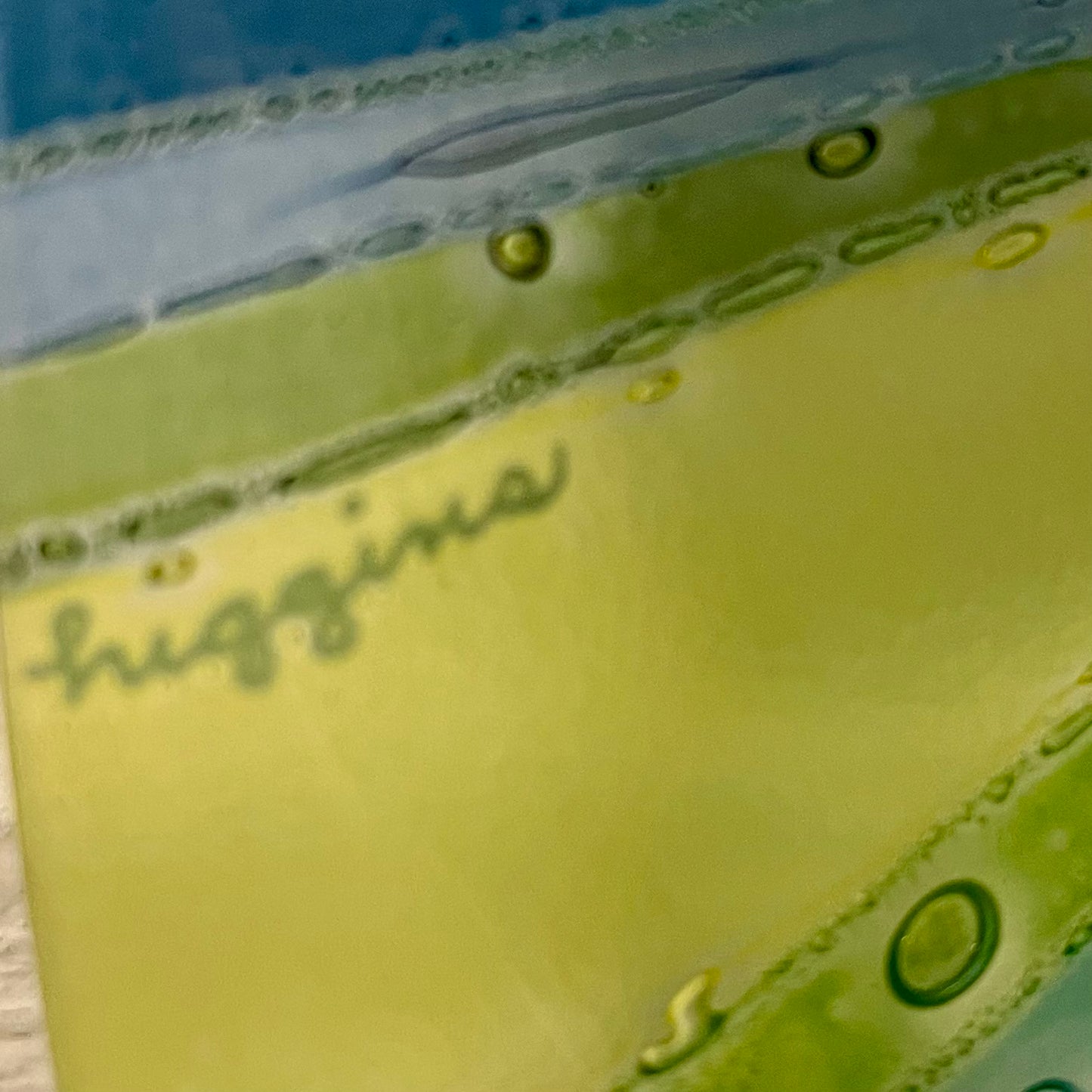 1960s LARGE HIGGINS FUSED GLASS DECORATIVE PLATTER