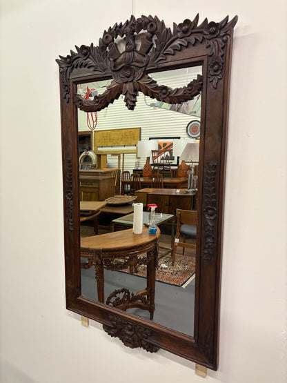 Antique French Louis XVI Style Carved Mirror