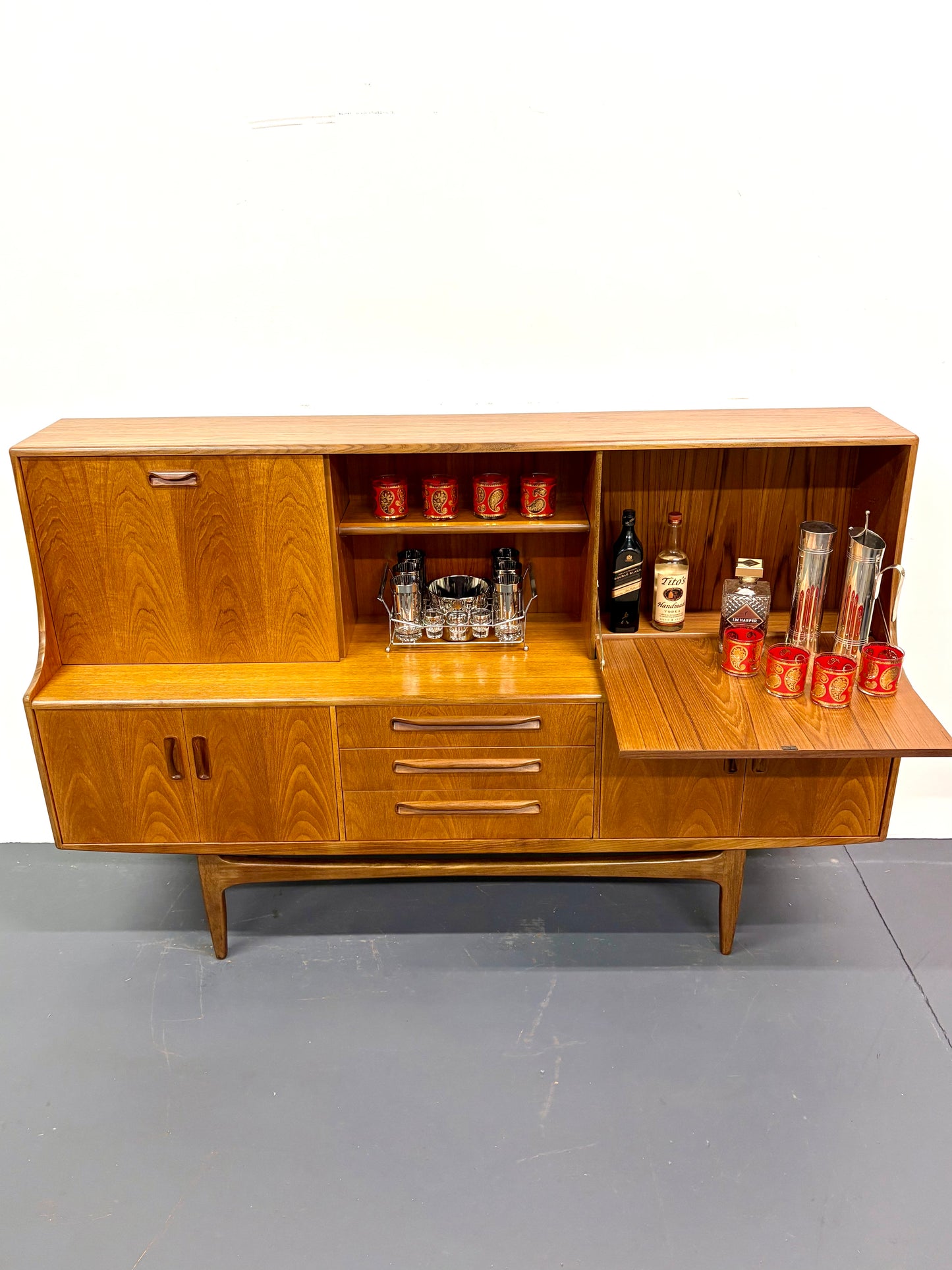 Large Mid Century Teak Dry Bar by G Plan Furniture - England