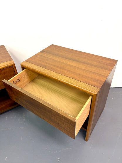 Mid Century Pair Of Nightstands by Lane Furniture - American