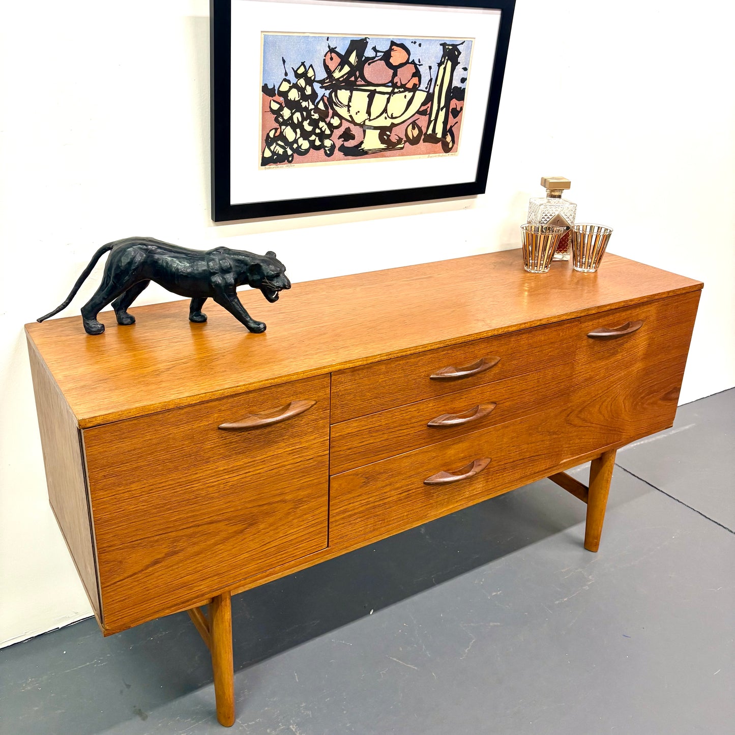 Mid Century Teak Credenza by Avalon