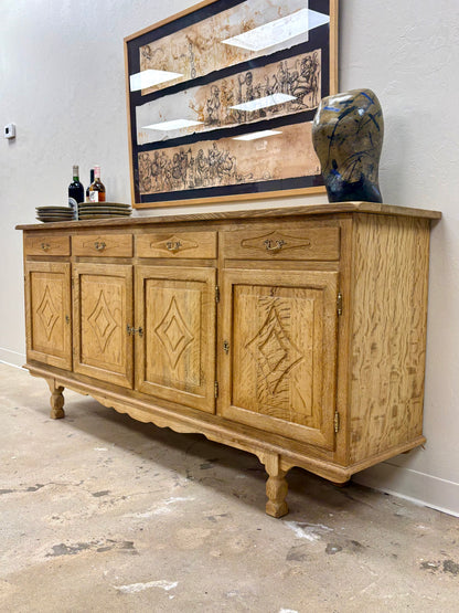 Vintage Mid Century Danish Oak Sideboard/Credenza By H. M. Mobler - Denmark